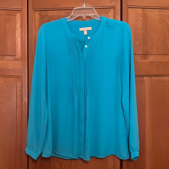 Turquoise Banana Republic button down shirt size XS - Picture 1 of 7